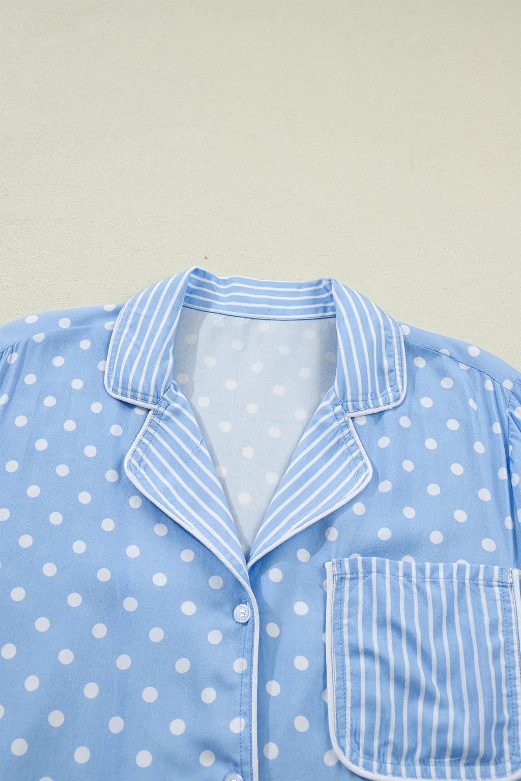 Polka Dot Top & Shorts Pajama Set