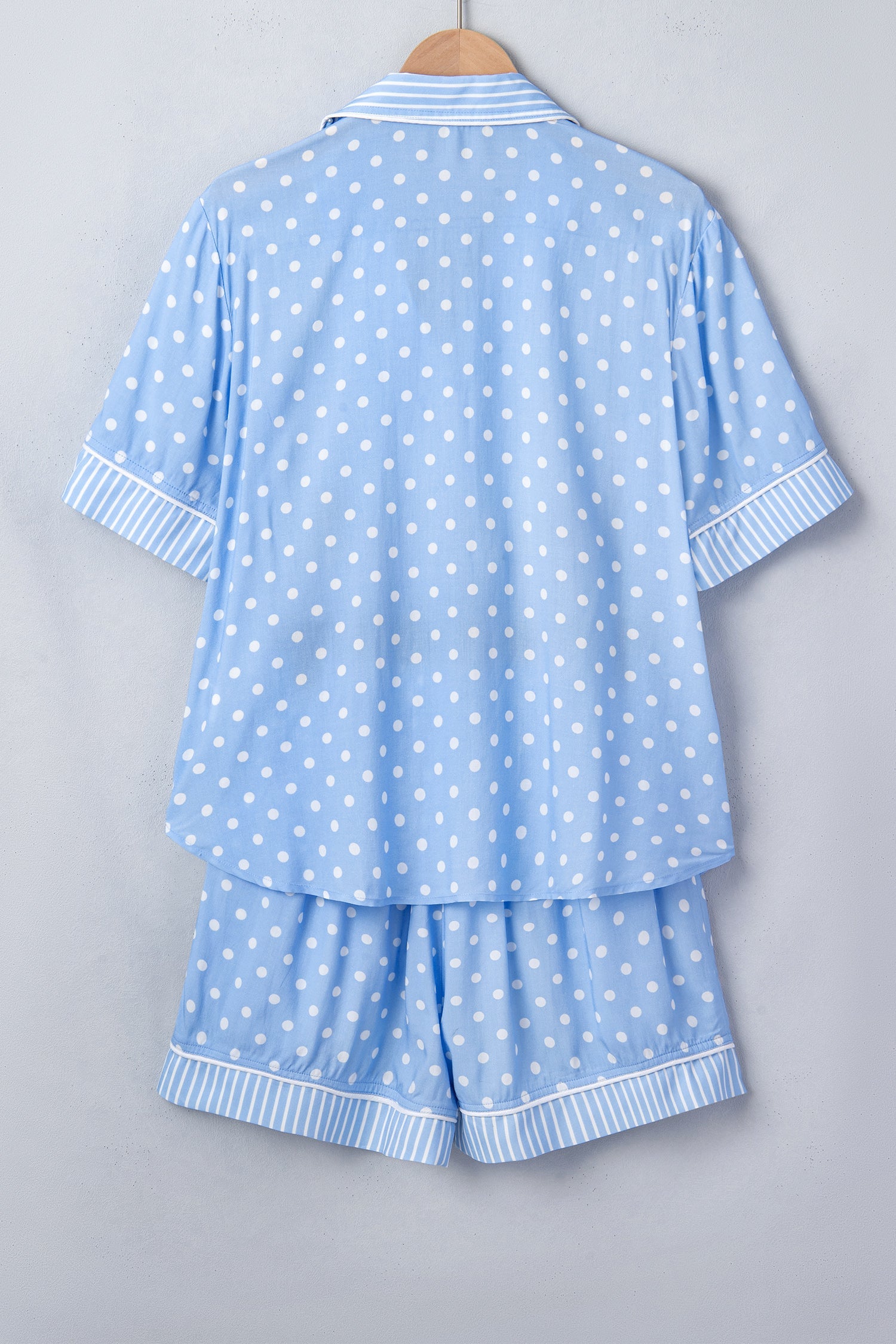 Polka Dot Top & Shorts Pajama Set