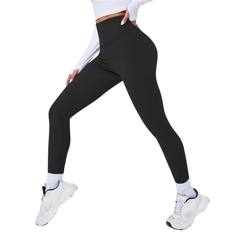 Women High-Waist Leggings – Thermal Yoga Sports Tights