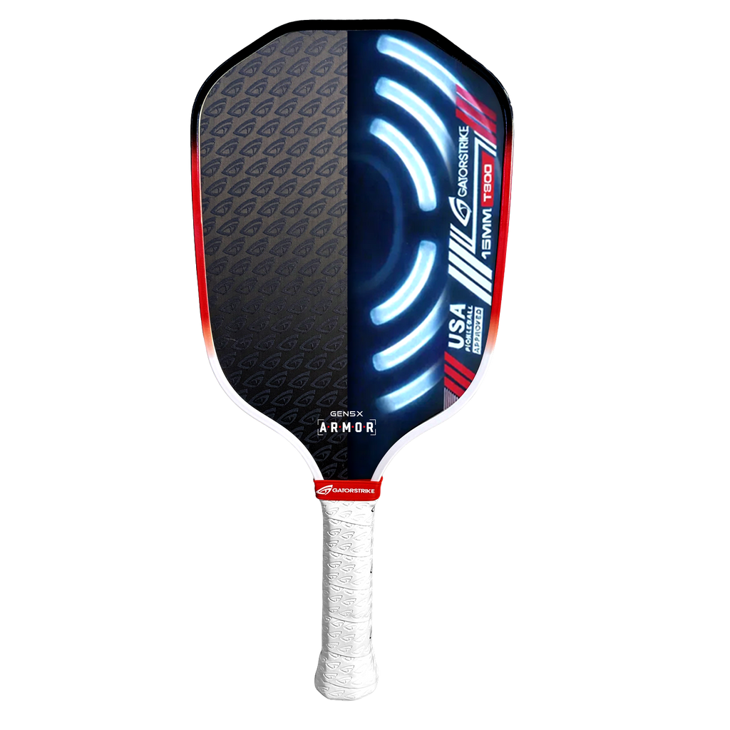 GatorStrike A.R.M.O.R Gen 5X — 15mm Raw Carbon Power - Pickleball Paddle