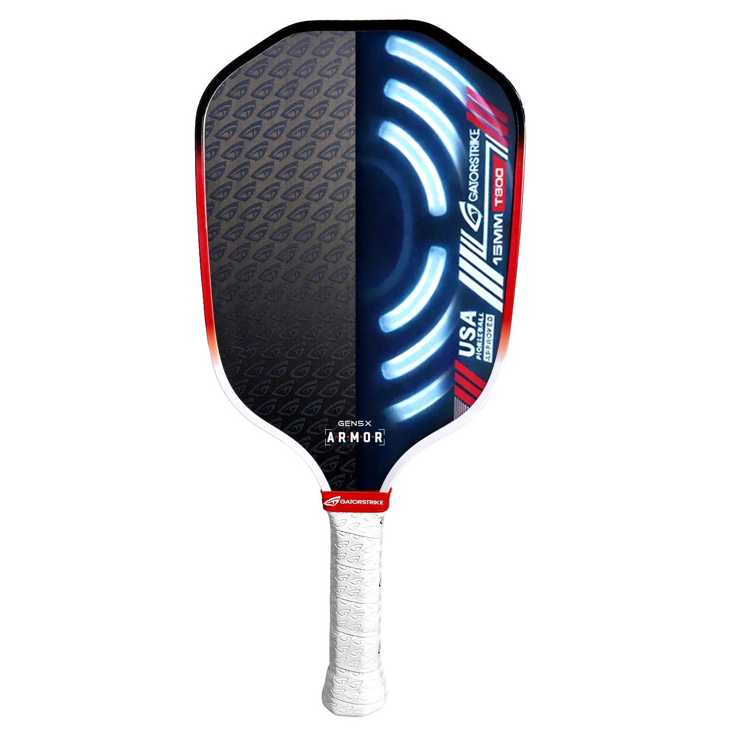 GatorStrike A.R.M.O.R Gen 5X — 15mm Raw Carbon Power - Pickleball Paddle