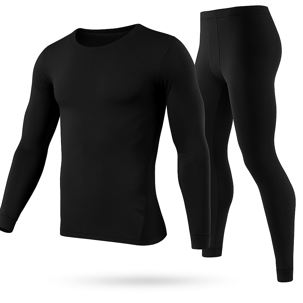 Thermal Underwear Set for Men - Long Johns Top & Bottom