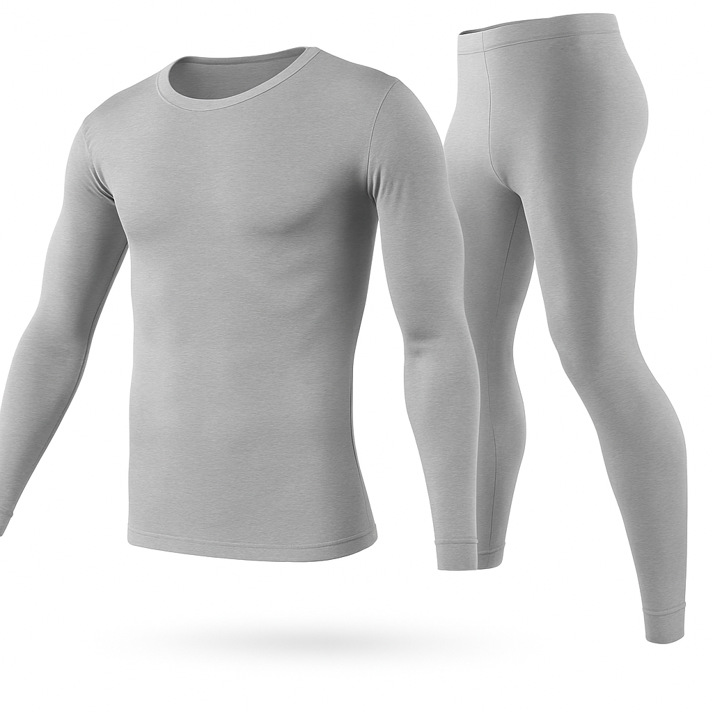 Thermal Underwear Set for Men - Long Johns Top & Bottom
