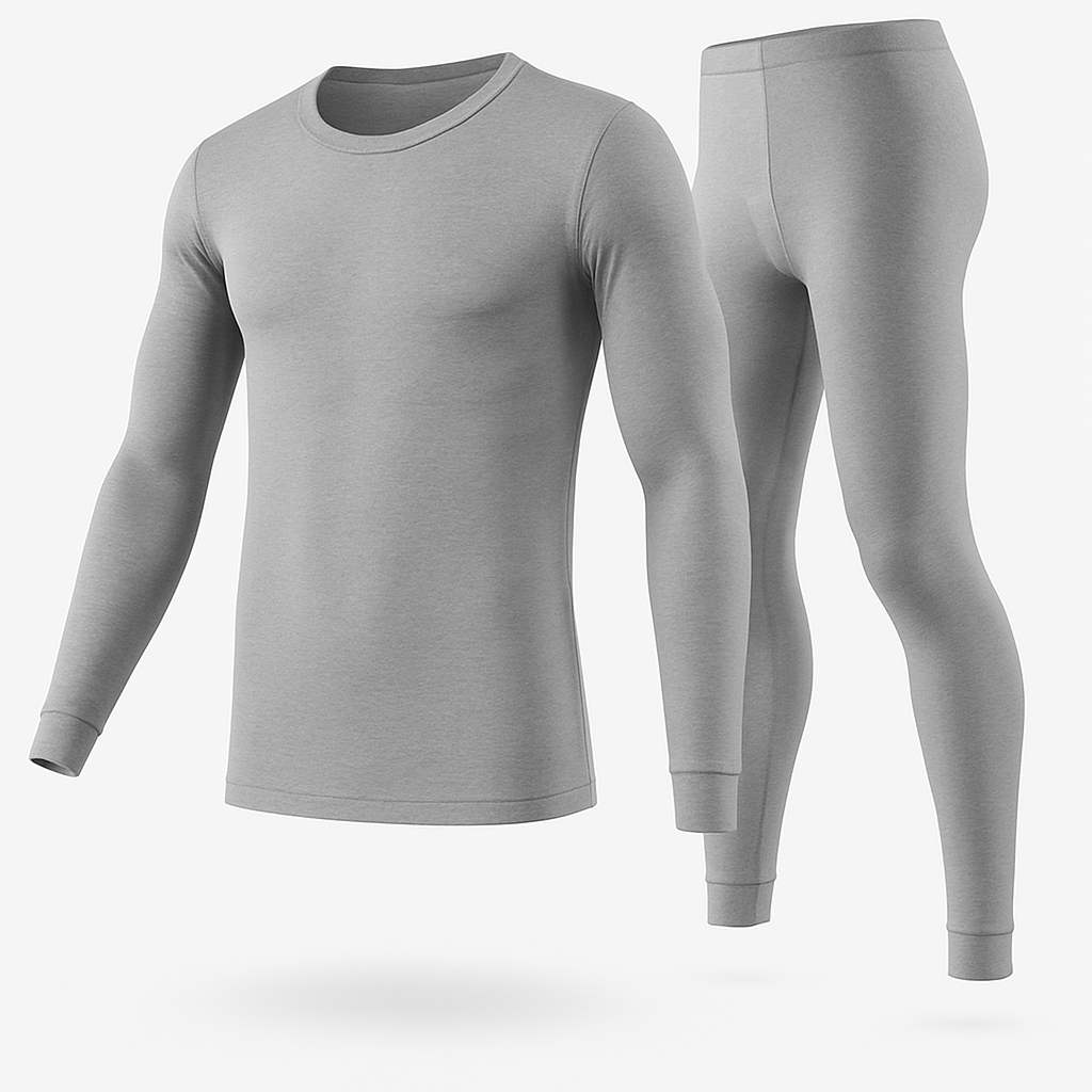Thermal Underwear Set for Men - Long Johns Top & Bottom