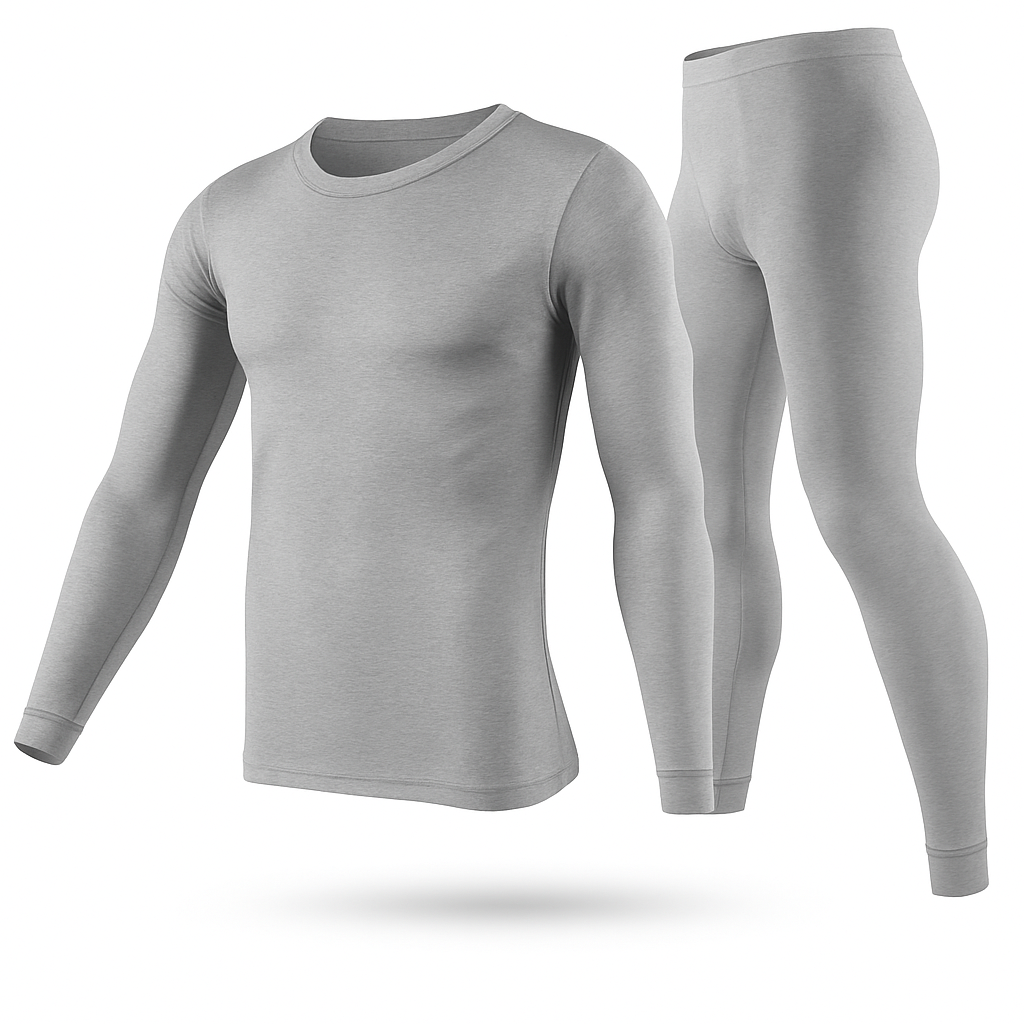 Thermal Underwear Set for Men - Long Johns Top & Bottom