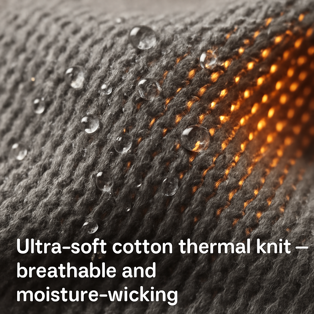 Thermal Underwear Set for Men - Long Johns Top & Bottom