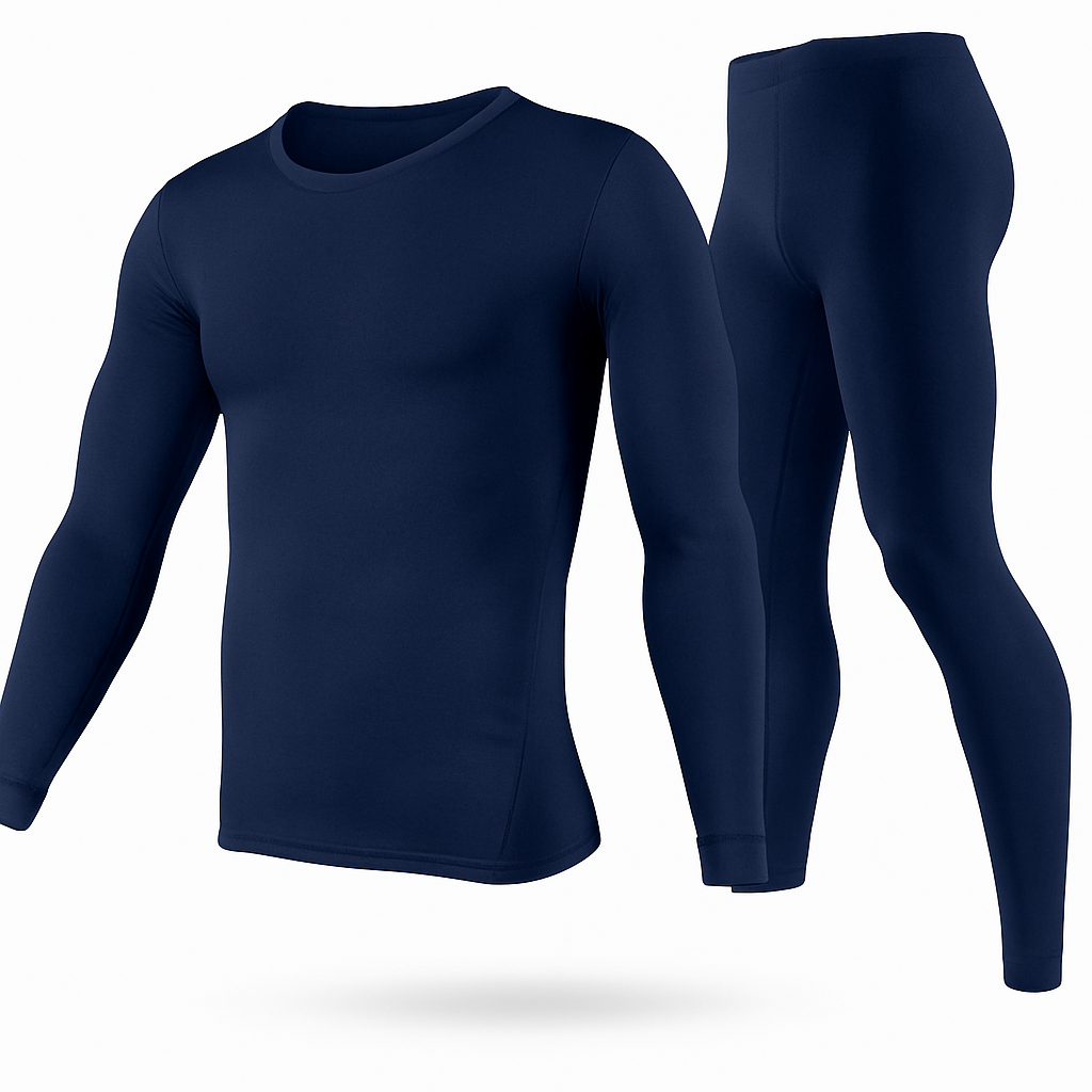 Thermal Underwear Set for Men - Long Johns Top & Bottom