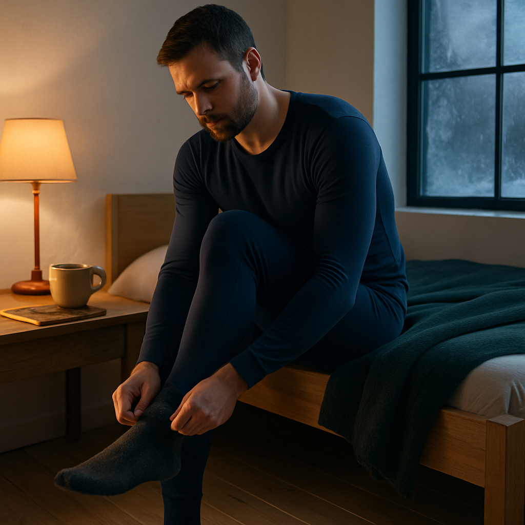Thermal Underwear Set for Men - Long Johns Top & Bottom