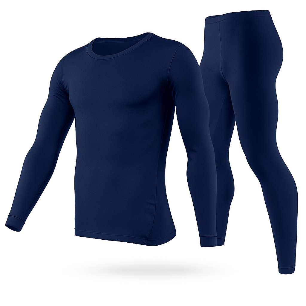 Thermal Underwear Set for Men - Long Johns Top & Bottom