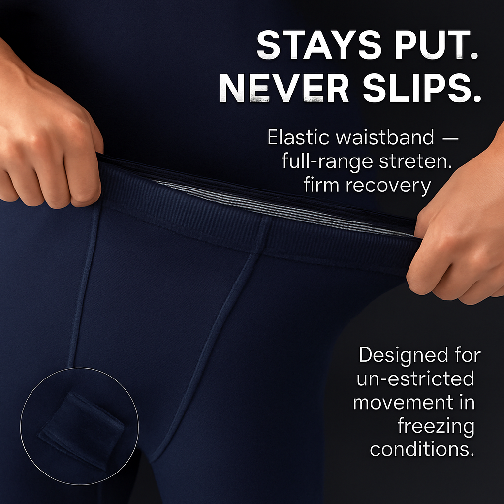 Thermal Underwear Set for Men - Long Johns Top & Bottom