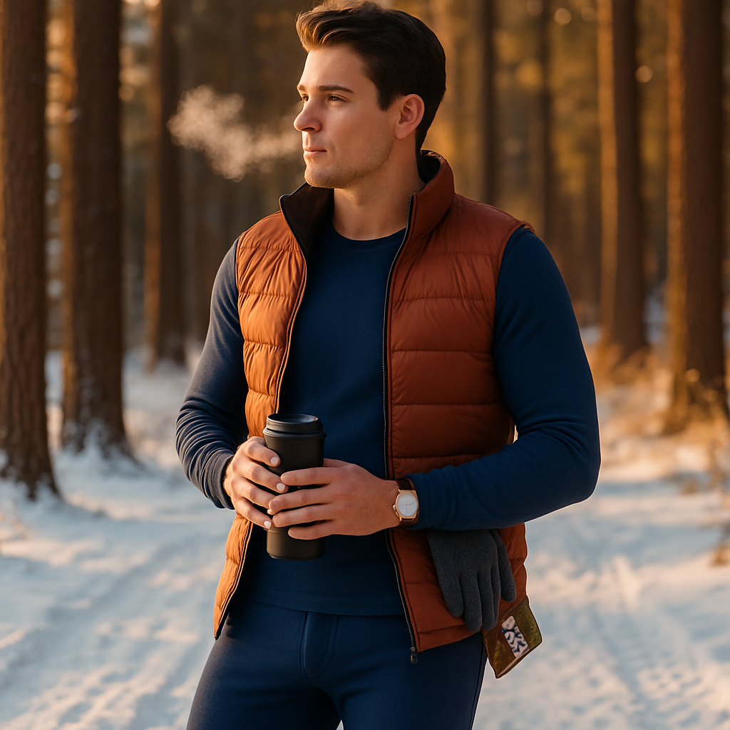 Thermal Underwear Set for Men - Long Johns Top & Bottom