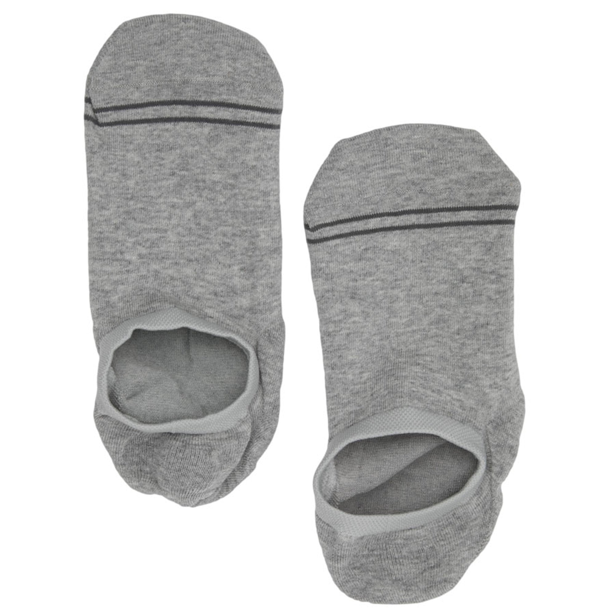 Grey  No Show Socks - 3 Pack