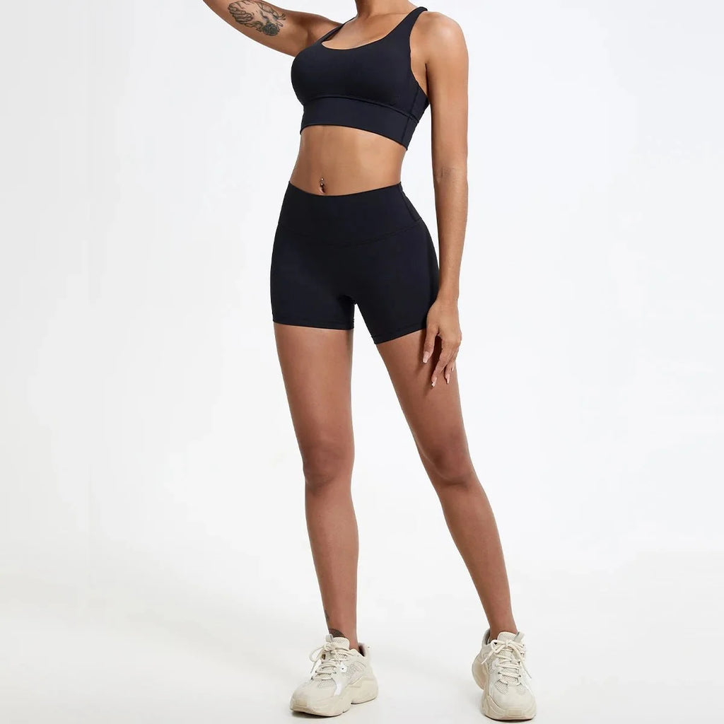 High Waist Compression Shorts | Butt-Lifting Yoga and Fitness Leggings
