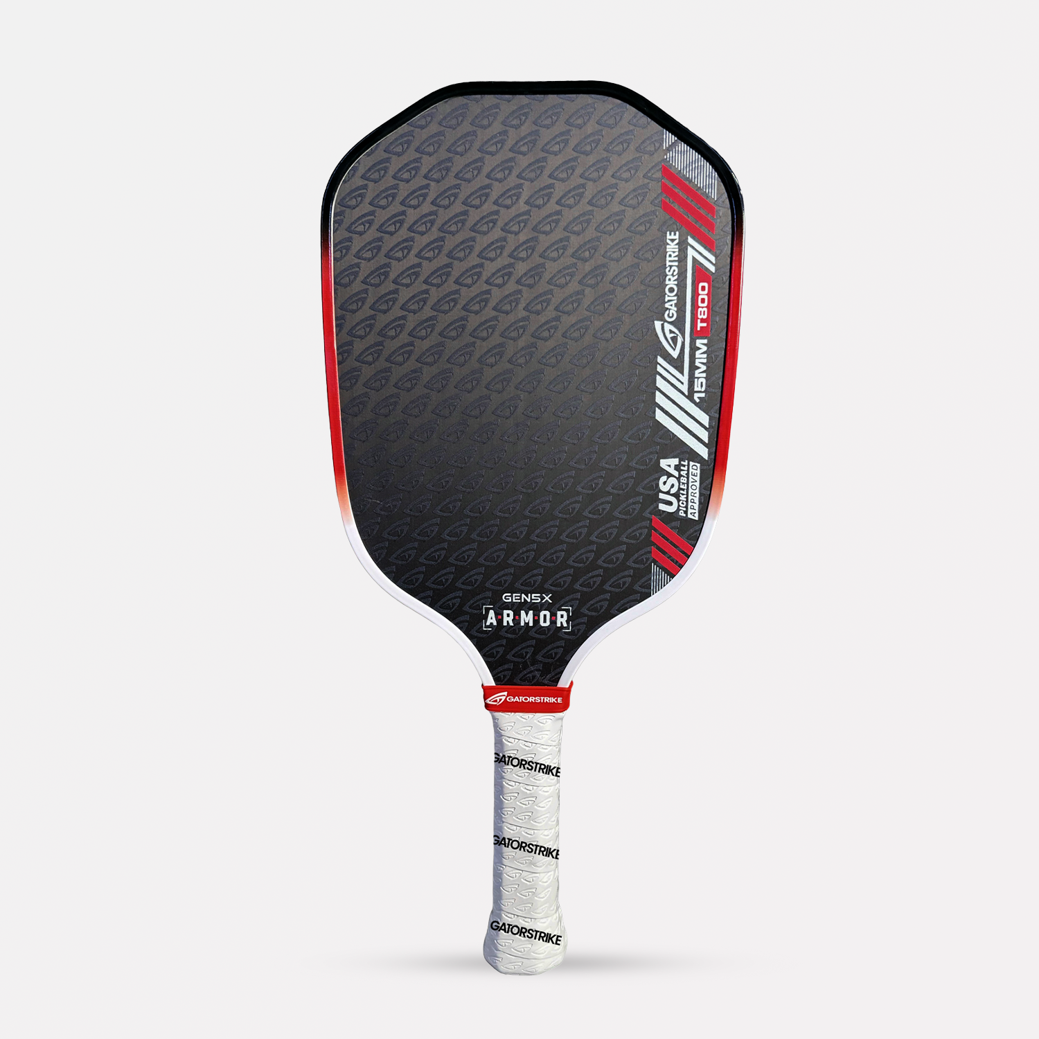 GatorStrike A.R.M.O.R Gen 5X — 15mm Raw Carbon Power - Pickleball Paddle